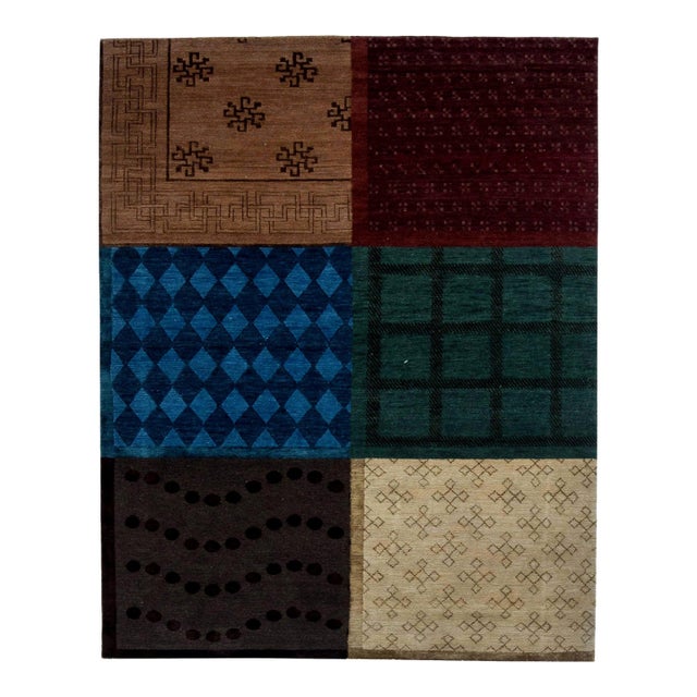 Contemporary Traditional Nepalese Handmade Wool Rug by Doris Leslie Blau For Sale