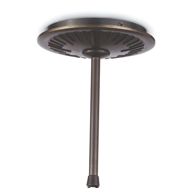 Traditional Regina Andrew Otis Pendant Small in Blackened and Natural Brass For Sale - Image 3 of 7
