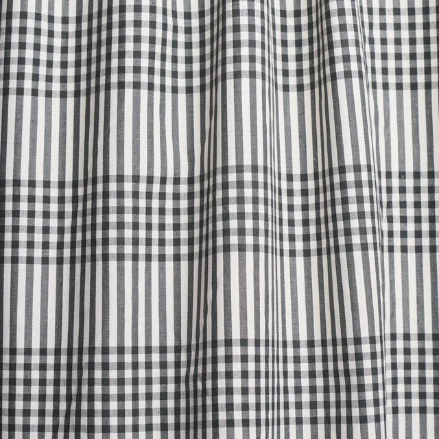 Schumacher Sample - Schumacher Bergen Plaid Fabric in Slate For Sale - Image 4 of 5