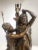 Important French 19th century multi figural bronze sculpture of a male and female, in a warm brown patina with unusual and...