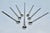 1990s Postmodern Waterford Polished Silver Cocktail Stirrer Spoons & Cocktail Stirrer Spoon - 7 Pieces For Sale In West Palm - Image 6 of 11