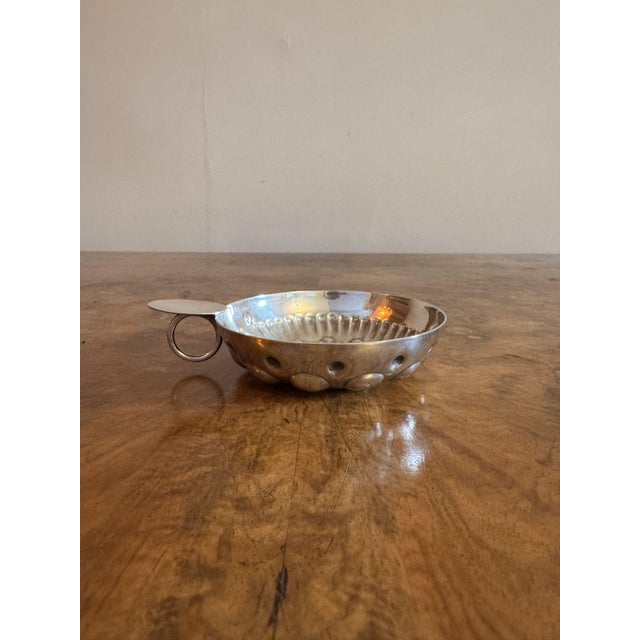 Antique Victorian French Silver Wine Taster, 1880 For Sale - Image 4 of 7