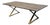 Tov Furniture Leah Collection Solid Ash Hollywood Glam Style 94" Dining Table W. X-Frame Base G5495 For Sale