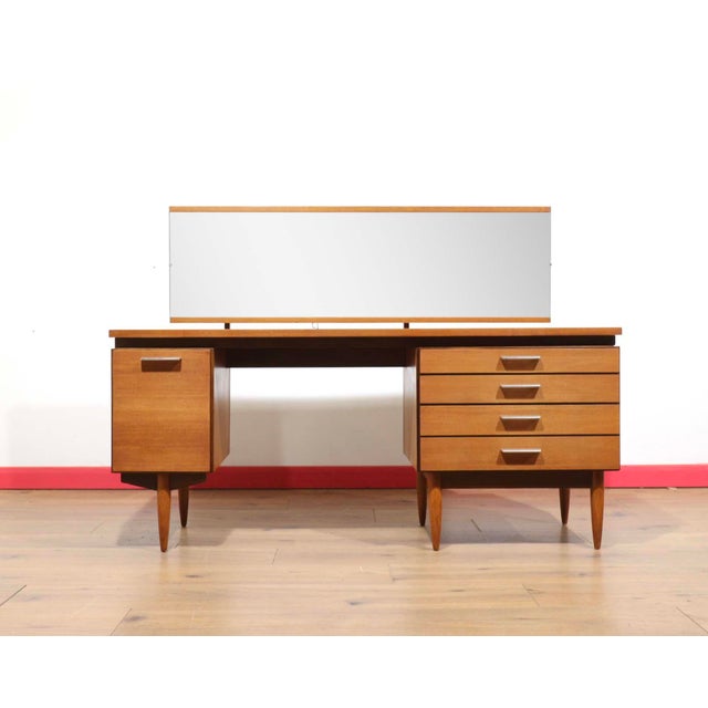 Mid Century Modern Vintage Teak Desk Vanity by White and Newton Danish Style For Sale - Image 17 of 17