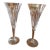 Vintage Waterford Crystal Millennium Heart Love Collection Champagne Toasting Flutes 9 1/4" Tall; Wedding Champagne Toast - a Pair For Sale
