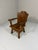 Brutalist Rustic Oak Armchair, 1960s For Sale - Image 11 of 18