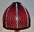 Metal Vintage Table Lamp with Relief Glass Base and Sequin Shade from Lamplove, 1970s For Sale - Image 7 of 12