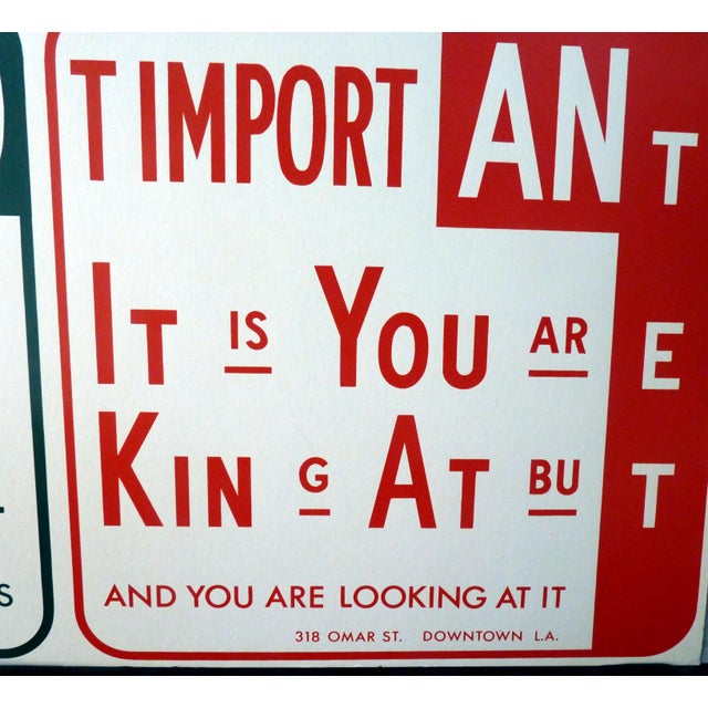 Red Early Set of 2 Scott Froschauer 1991 Artist Loft Exhibition Screenprints Pre-Sign Works Downtown La For Sale - Image 8 of 13