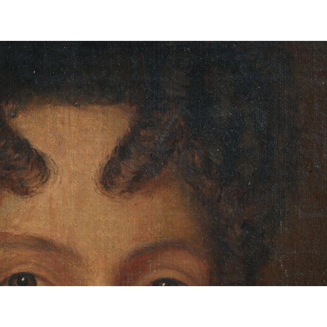 The painting features a 3/4 bust portrait of a refined lady from the Verplanck family of Orange County, New York. The...