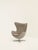 Modern Egg Swivel Lounge Chair in Beige Fabric and Metal by Arne Jacobsen for Fritz Hansen For Sale - Image 3 of 10