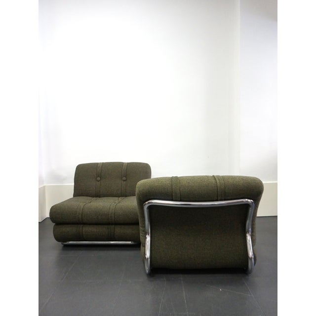 Mid-Century Modern Vintage Italian Lounge Chairs, 1970s, Set of 2 For Sale - Image 3 of 15