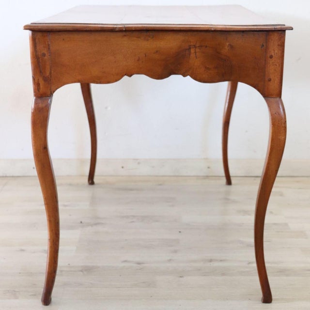 Antique Walnut and Cherry Wood Writing Desk, 1700s For Sale - Image 10 of 14