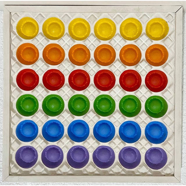 Sibyl Edwards, 1970's Watercolor Painting Op Art Minimalist Color Theory Sibyl Edwards, Texas, 1973 For Sale