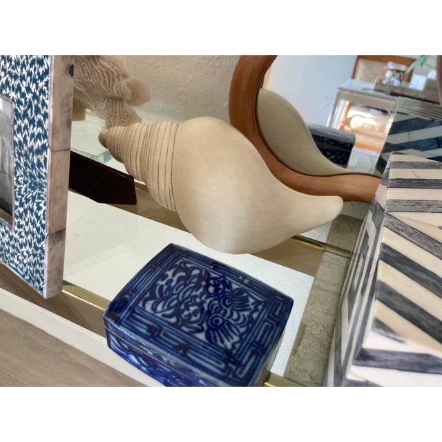 A unique vintage resin large shell sculptural object found at an estate sale in Maine and perfect for your coastal home....