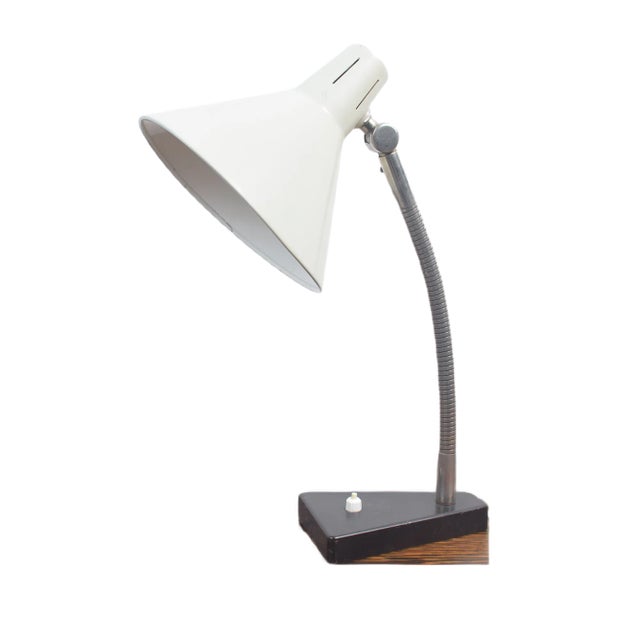 Mid-Century White Desk Light by H. Th. J. A. Busquet for Hala, 1960s For Sale