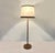 Mid-Century Modern Floor Lamps in Leather and Parchment, Germany, 1960, Set of 2 For Sale - Image 3 of 10