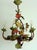 Mid-Century Modern Italian Metal Grapes and Leaves Five-Light Chandelier, 1950s For Sale - Image 3 of 14