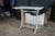 Off-white Antique Cast Iron Rack-and-Pinion Mechanical Work Desk Architects Drafting Table For Sale - Image 8 of 18