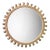 Lifestyle by JY Brighton Wood Ball Mirror in Natural For Sale