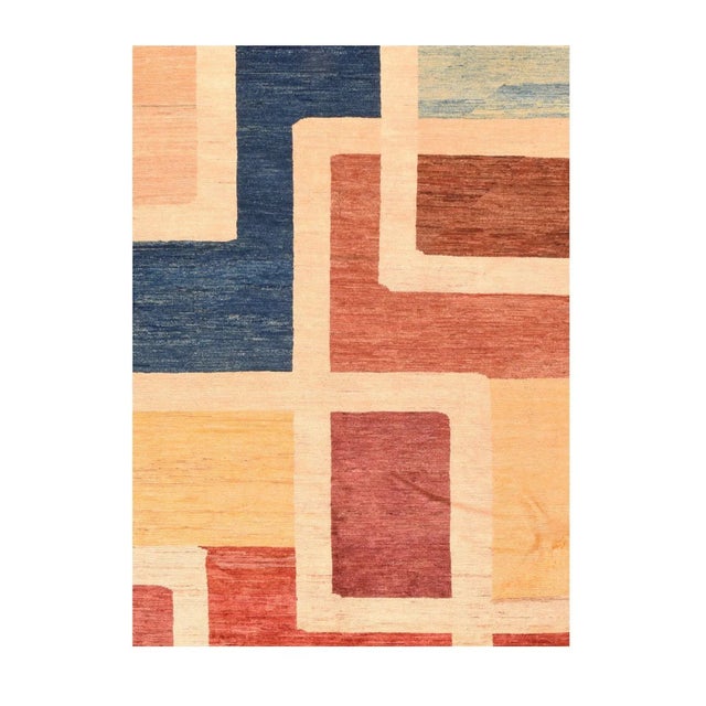 Traditional Vintage Gabbeh Rug 6'6'' x 9'3'' For Sale - Image 3 of 3