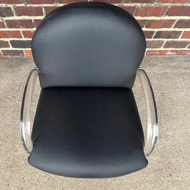 Black Mid Century Modern Pace Lucite Club Chair For Sale - Image 8 of 13