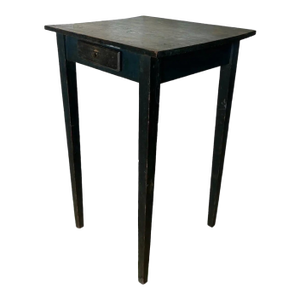 Unusually tall(32.25") Early 19th Century Southern Table in Original Blue Paint