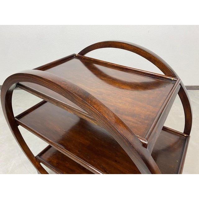 Art Deco Serving Trolley from Thonet, 1930 For Sale - Image 6 of 13