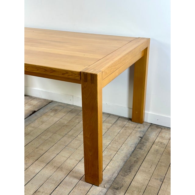 1970s Extendable Table in Oiled Elm from Maison Regain, 1970s For Sale - Image 5 of 13