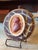 Vintage Neoclassical Faux Marble Cameo Plaque With Painted Intaglio of Josiah Wedgwood I For Sale - Image 9 of 13