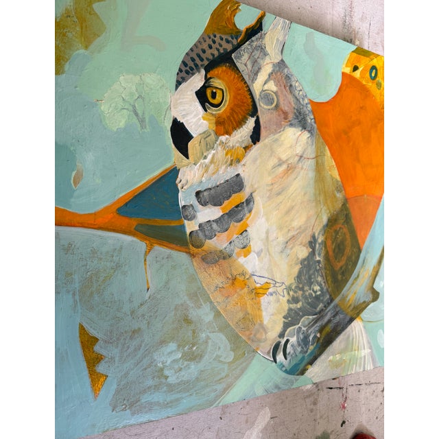 Paint “I Spy” a Great Horrned Owl Painting by LWren Walraven For Sale - Image 7 of 9