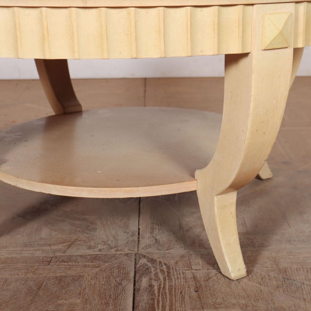 Italian Marble Top Coffee Table, 1950s For Sale - Image 3 of 7