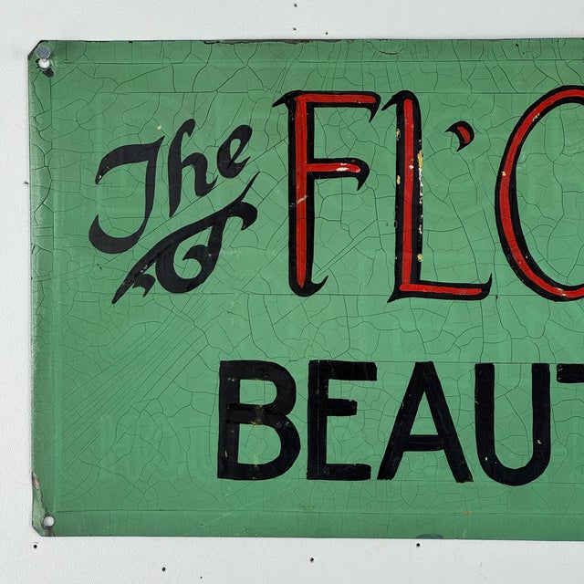 Double Sided Metal Trade Advertising Sign, a Beauty Shop & a Dentist For Sale - Image 4 of 8