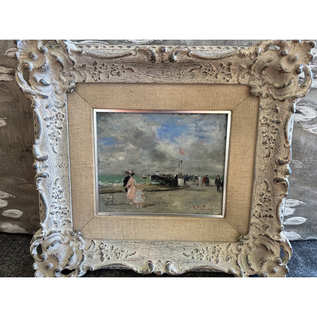 Francois Gall (1912-1987) Treport Signed Major work! Beautiful piece with normal crazing framed beautifully!François Gall...