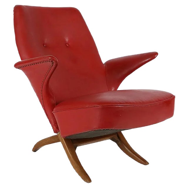Mid-Century Modern Penguin Lounge Chair by Theo Ruth for Artifort, 1957 For Sale