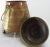 French Copper and Brass Arts & Crafts Footed Vessel With Lid For Sale - Image 4 of 10