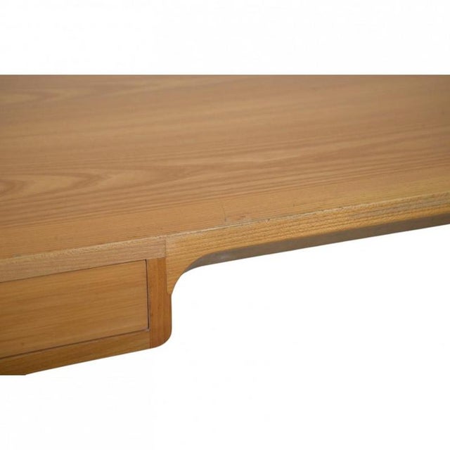 Brown Elm Desk by Bernt Petersen, 1970s For Sale - Image 8 of 18