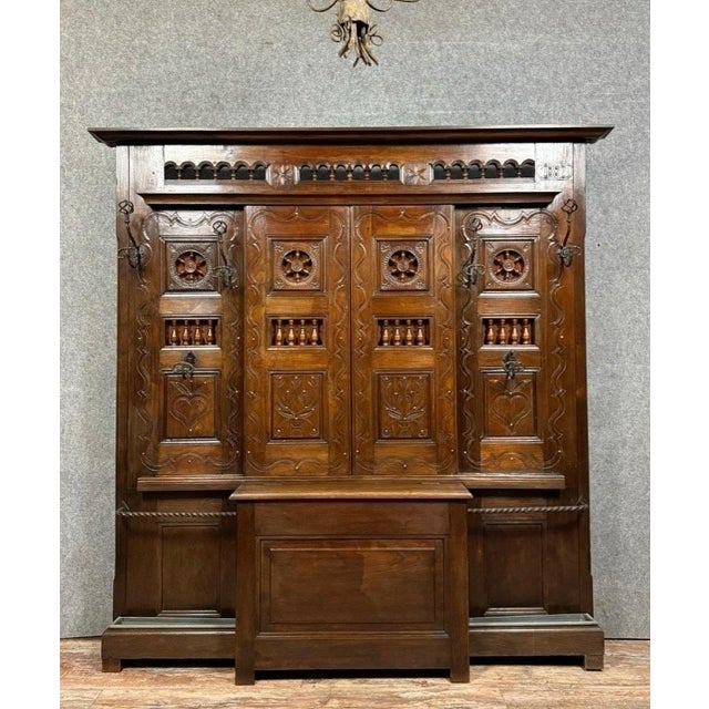 Large Coat Rack with Storage Function For Sale - Image 9 of 9