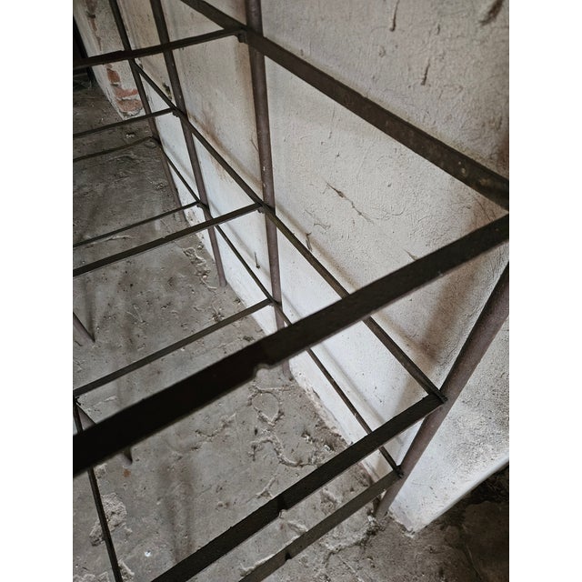 Metal Vintage Art Deco Industrial Rack, 1930s For Sale - Image 7 of 8