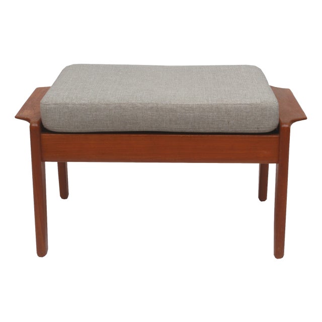 Vintage Ottoman in Teak by Arne Wahl Iversen for Komfort, 1965 For Sale