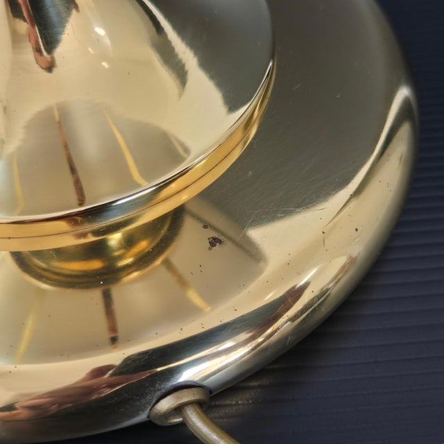 Vintage Amphorus Lamp in Ceramic and Gilt Brass, 1970s For Sale - Image 3 of 13