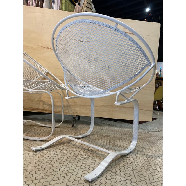 White 1950s Set of 3 Maurizio Tempestini Salterini Radar Springer Lounge Chairs Attributed For Sale - Image 8 of 8