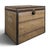 Wood Vintage Travel Trunk in Wood For Sale - Image 7 of 7