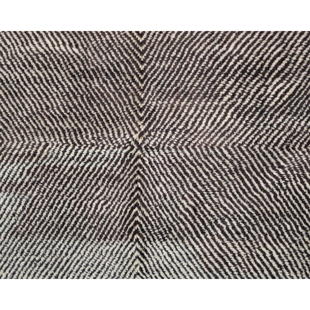 Hand-Knotted Wool Rug by Azele Studio For Sale - Image 6 of 10