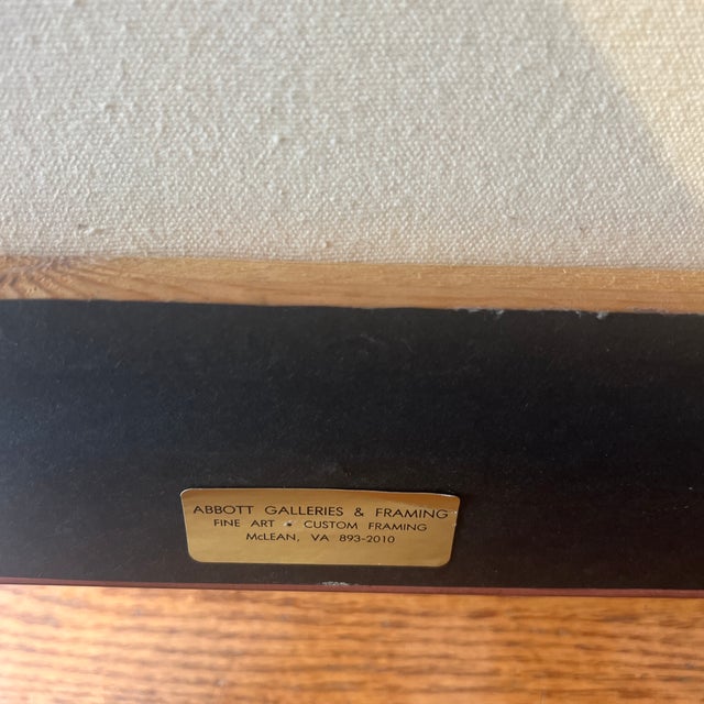 20 Th European School Century Oil on Canvas Figurative Portrait Signed Framed Lady in Red Turban Made in 1980 For Sale - Image 12 of 12