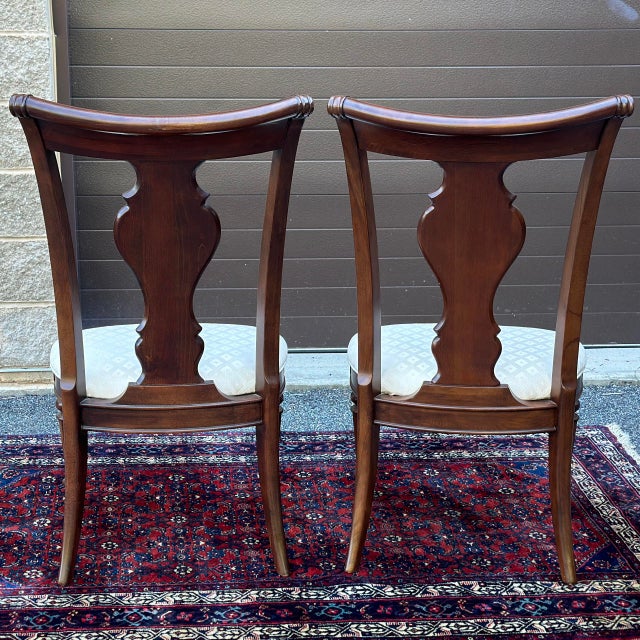 Wood Pennsylvania House Cherry Cortland Manor Dining Side Chairs - a Pair For Sale - Image 7 of 12