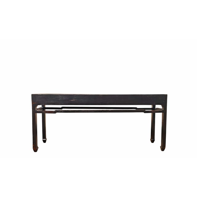 Contemporary 77" Long Open-Frame Console Table For Sale - Image 3 of 6