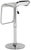 Modern Contemporary Swivel Barstool in White and Chrome For Sale - Image 3 of 6