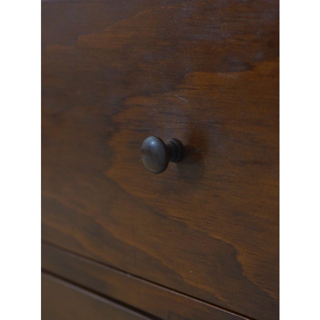 Simms and Thayer Vintage Pine Linen Press Rustic Cupboard Cabinet For Sale - Image 9 of 17