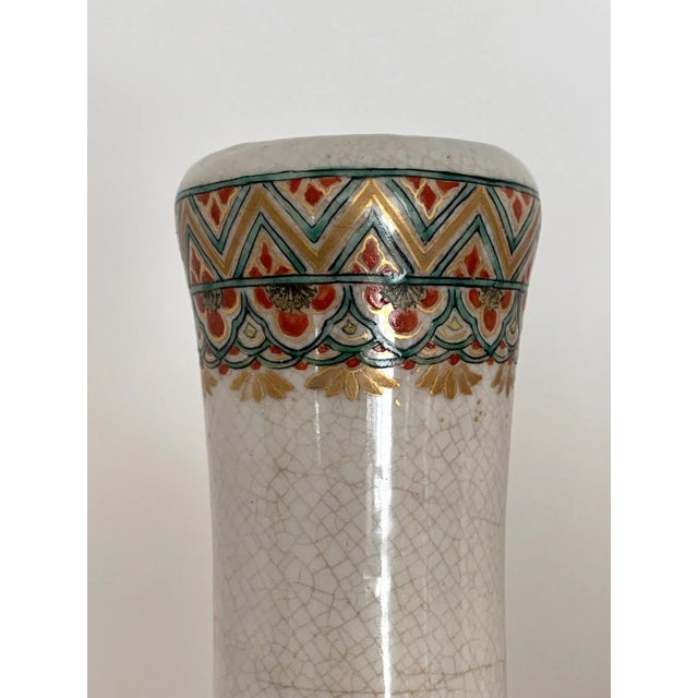 Satsuma Early Japanese Satsuma Antique Vase For Sale - Image 4 of 13