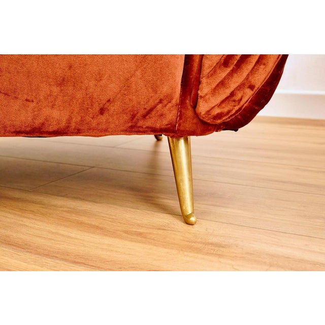 Mid-Century Modern Lounge Chairs with Rubelli Velvet by Isa Bergamo, 1950, Set of 2 For Sale - Image 10 of 18